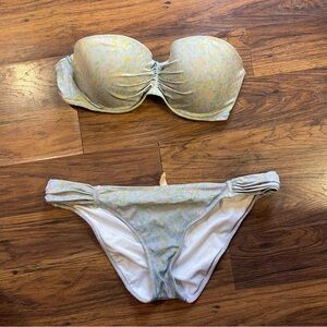Y2K Victoria's Secret Strapless Bandeau Bikini Set 36D Medium